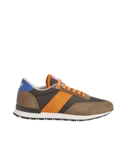 Best Sale Ines de la Fressange Paris 77" UZS x Ines Unisex Khaki/Orange/Blue Sneakers