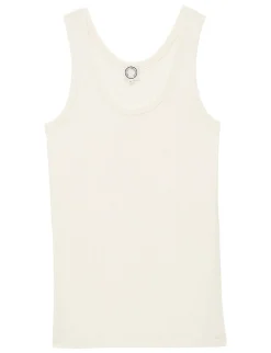 Fashion Ines de la Fressange Paris Amelie tank top in ivory jersey