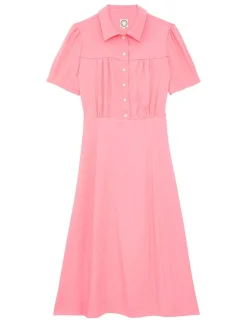 Shop Ines de la Fressange Paris Angele pink dress