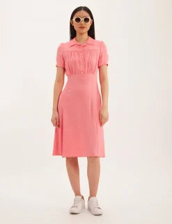 Shop Ines de la Fressange Paris Angele pink dress