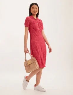 Store Ines de la Fressange Paris Angèle pink print dress