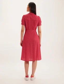 Store Ines de la Fressange Paris Angèle pink print dress