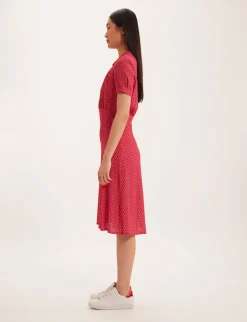 Store Ines de la Fressange Paris Angèle pink print dress