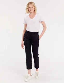 Best Ines de la Fressange Paris Audrey midnight blue trousers