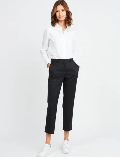 Flash Sale Ines de la Fressange Paris Audrey navy fine wool trousers