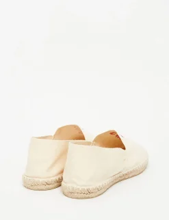 Clearance Ines de la Fressange Paris Auriane ecru embroidered espadrilles