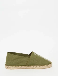 Cheap Ines de la Fressange Paris Auriane khaki espadrilles