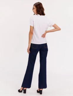 Discount Ines de la Fressange Paris Aurore pink v-neck t-shirt