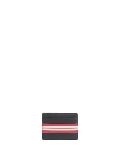 Discount Ines de la Fressange Paris Black leather Le Parisien single card holder