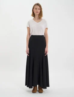 Best Sale Ines de la Fressange Paris Black Velvette skirt