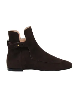 Sale Ines de la Fressange Paris Brown suede ankle boot