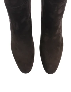 Hot Ines de la Fressange Paris Brown suede heel boot