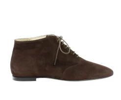 Best Ines de la Fressange Paris Brown suede leather rachel