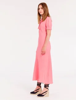 Best Ines de la Fressange Paris Cerise long pink dress