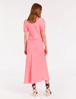 Best Ines de la Fressange Paris Cerise long pink dress