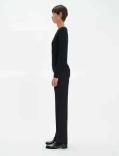 Store Ines de la Fressange Paris Cindy black long-sleeved T-shirt