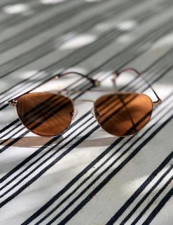 Outlet Ines de la Fressange Paris Clara rose gold sunglasses