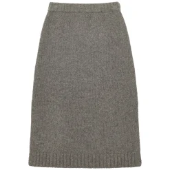 Discount Ines de la Fressange Paris Damia skirt in responsible grey wool