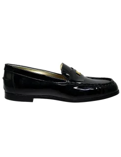 Cheap Ines de la Fressange Paris Elvire black patent leather loafer