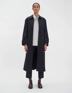 Best Ines de la Fressange Paris Esme black wool coat