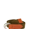 New Ines de la Fressange Paris Eulalie khaki belt