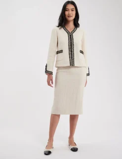 Cheap Ines de la Fressange Paris Gabriela skirt cotton ecru