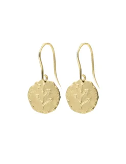 New Ines de la Fressange Paris Gold-plated Lutece hearts earrings