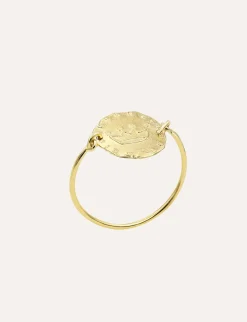 Fashion Ines de la Fressange Paris Gold-plated Lutetia Crown ring