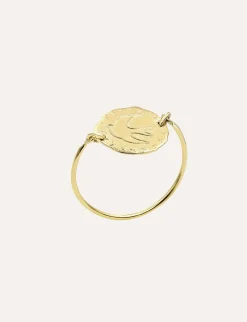 Flash Sale Ines de la Fressange Paris Gold-plated Lutetia dove ring