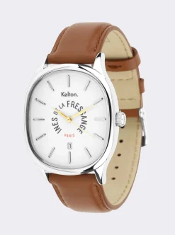 Online Ines de la Fressange Paris Grande Colorama camel watch Kelton x