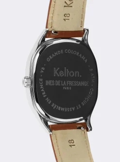 Online Ines de la Fressange Paris Grande Colorama camel watch Kelton x