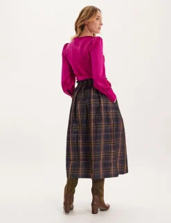 Cheap Ines de la Fressange Paris Héloïse plaid skirt