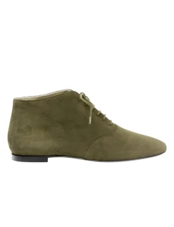 Sale Ines de la Fressange Paris Khaki suede richelieu