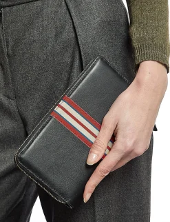 Online Ines de la Fressange Paris Le Parisien black leather wallet
