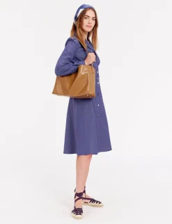 Best Ines de la Fressange Paris Léonore L bag camel leather