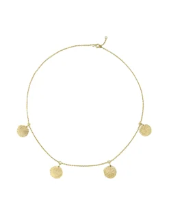 Store Ines de la Fressange Paris Lutece necklace, 4 gold-plated motifs