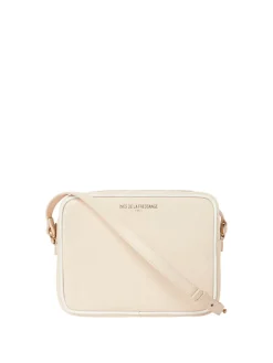 New Ines de la Fressange Paris Marcia blush leather bag