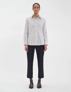 Flash Sale Ines de la Fressange Paris Martin striped cotton shirt