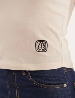 Best Sale Ines de la Fressange Paris Matthieu ecru lightweight turtleneck jumper