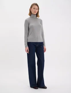 Store Ines de la Fressange Paris Matthieu grey turtleneck T-shirt