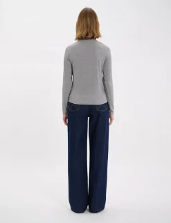 Store Ines de la Fressange Paris Matthieu grey turtleneck T-shirt