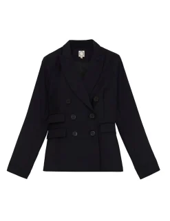 Cheap Ines de la Fressange Paris Maurice navy blue wool jacket