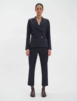 Cheap Ines de la Fressange Paris Maurice navy blue wool jacket