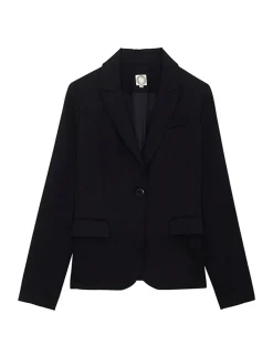 Best Ines de la Fressange Paris Nicoletta navy blue jacket