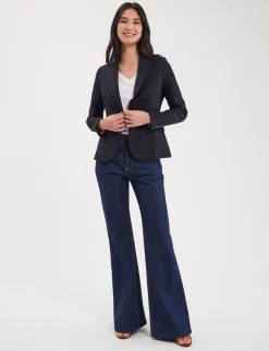 Best Ines de la Fressange Paris Nicoletta navy blue jacket