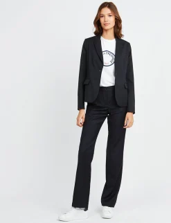 Flash Sale Ines de la Fressange Paris Nicoletta navy blue jacket no longer in use