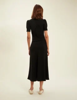 Clearance Ines de la Fressange Paris old ref Black cherry dress