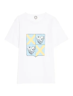 Best Sale Ines de la Fressange Paris Oscar coat-of-arms T-shirt