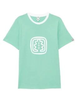 Best Sale Ines de la Fressange Paris Oscar green round-neck t-shirt