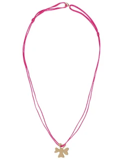 Clearance Ines de la Fressange Paris Pink clover necklace